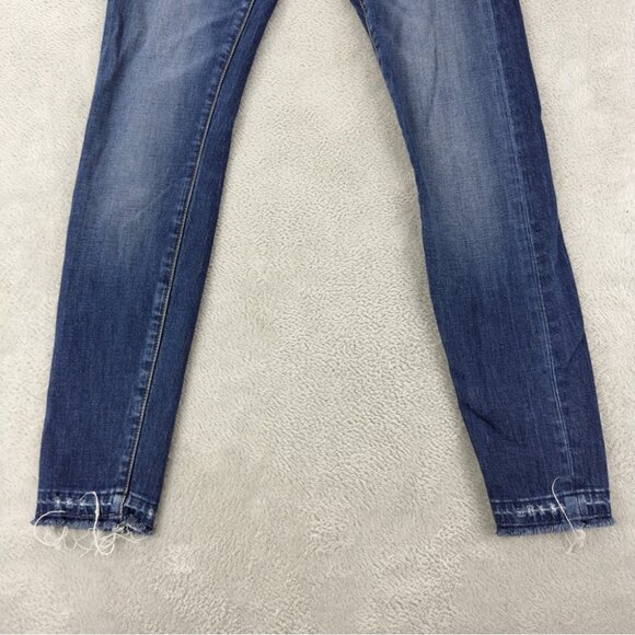 R13 Women's Size 24x28 Alison Skinny Light Blue Wash Zipper Fly Low Rise Denim - Picture 7 of 14